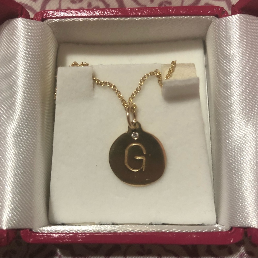 Helen Ficalora Alphabet Charm Necklace w Diamond